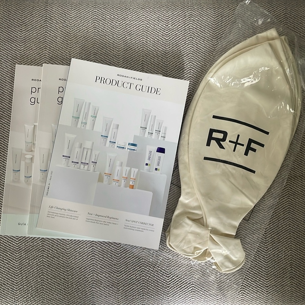 Rodan + Fields balloons & 3 Product Guides